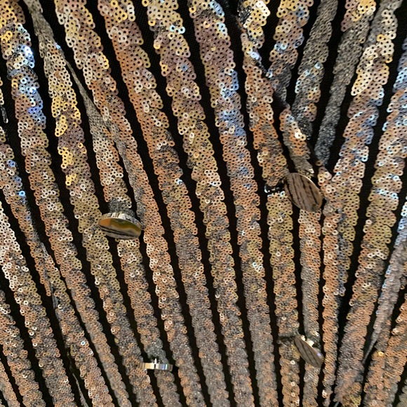 Black and silver party dress - Picture 3 of 4